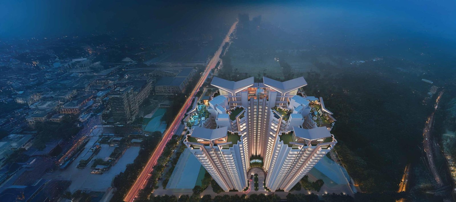 RG Mirage Aerial Master Estate Panorama
